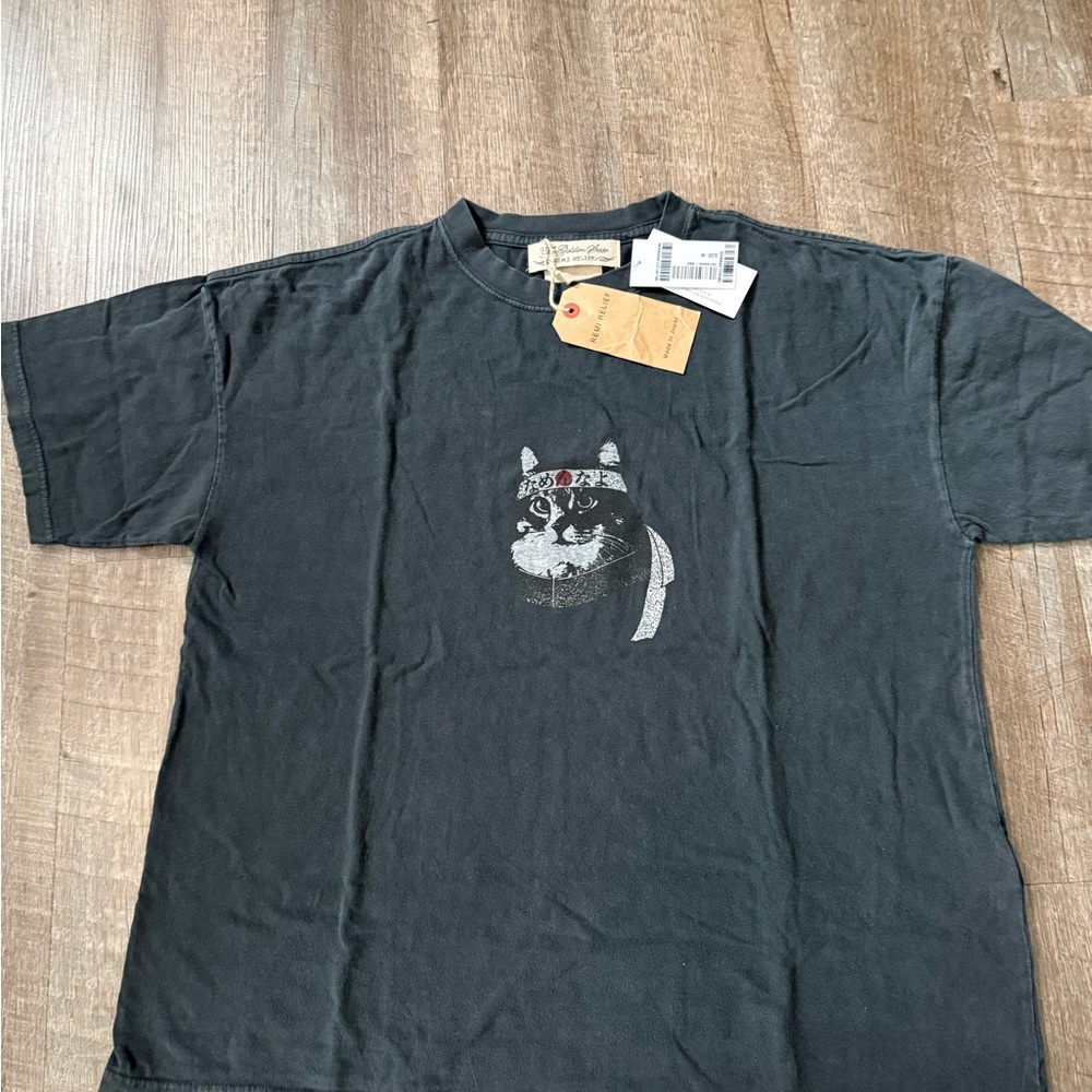 Charcoal Cat Face Tee